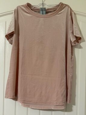 Pink Velvet Top